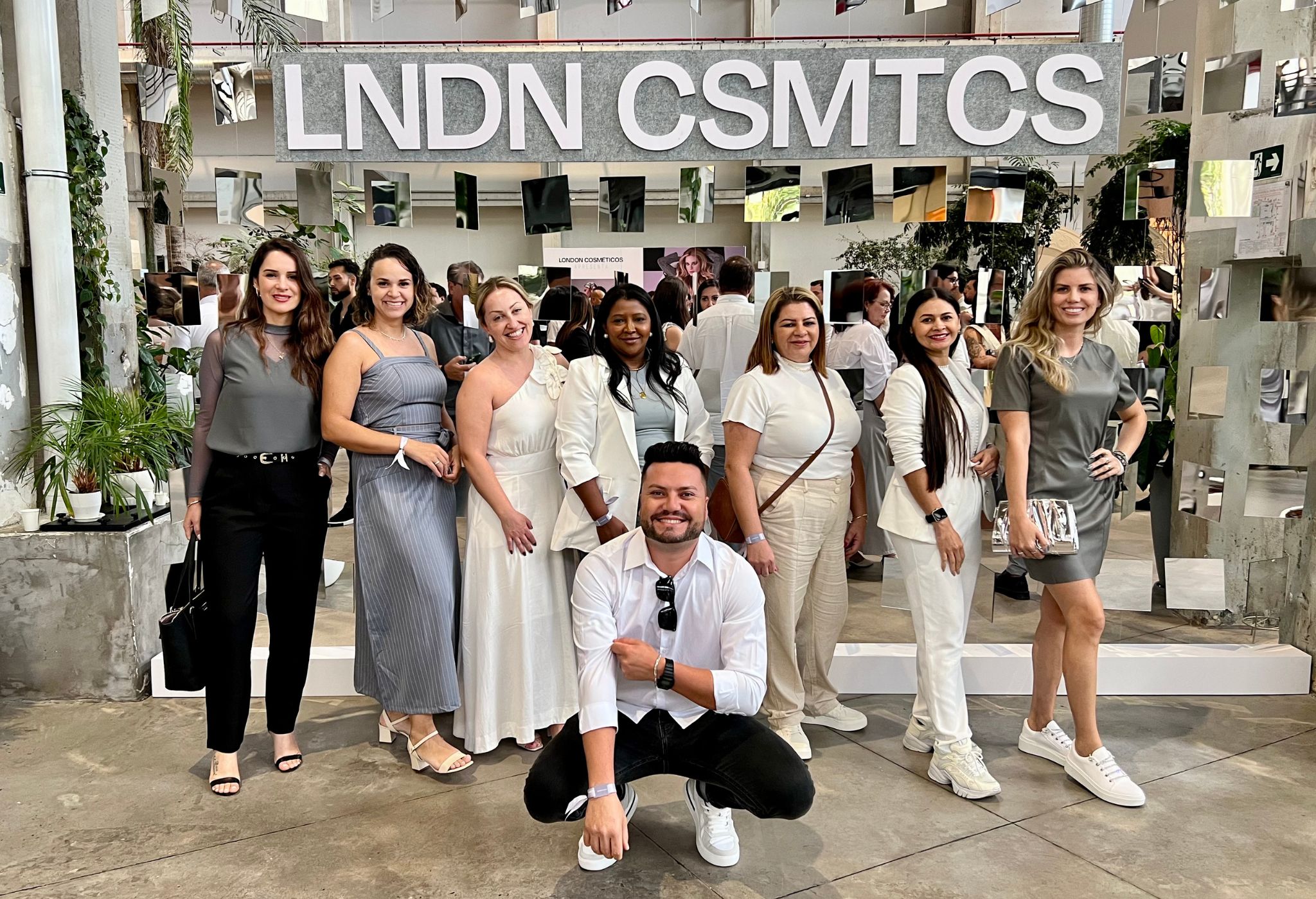 Equipe D'Lima Cosméticos no evento London Celebrate em São Paulo